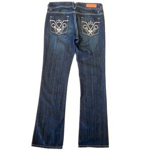 Vigoss Bootcut 7/8 Dark Wash Bling